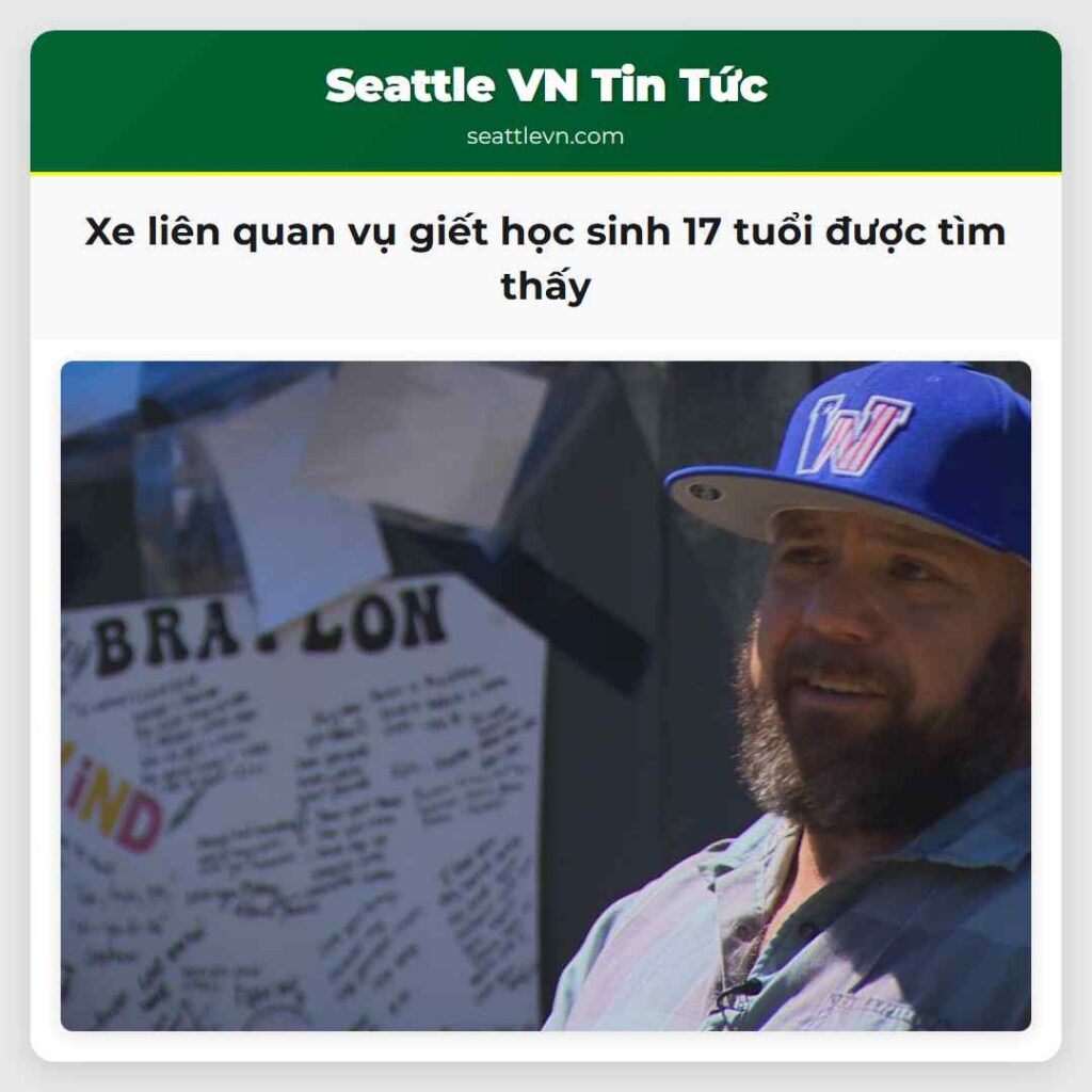 Xe liên quan vụ giết học sinh 17 tuổi được tìm