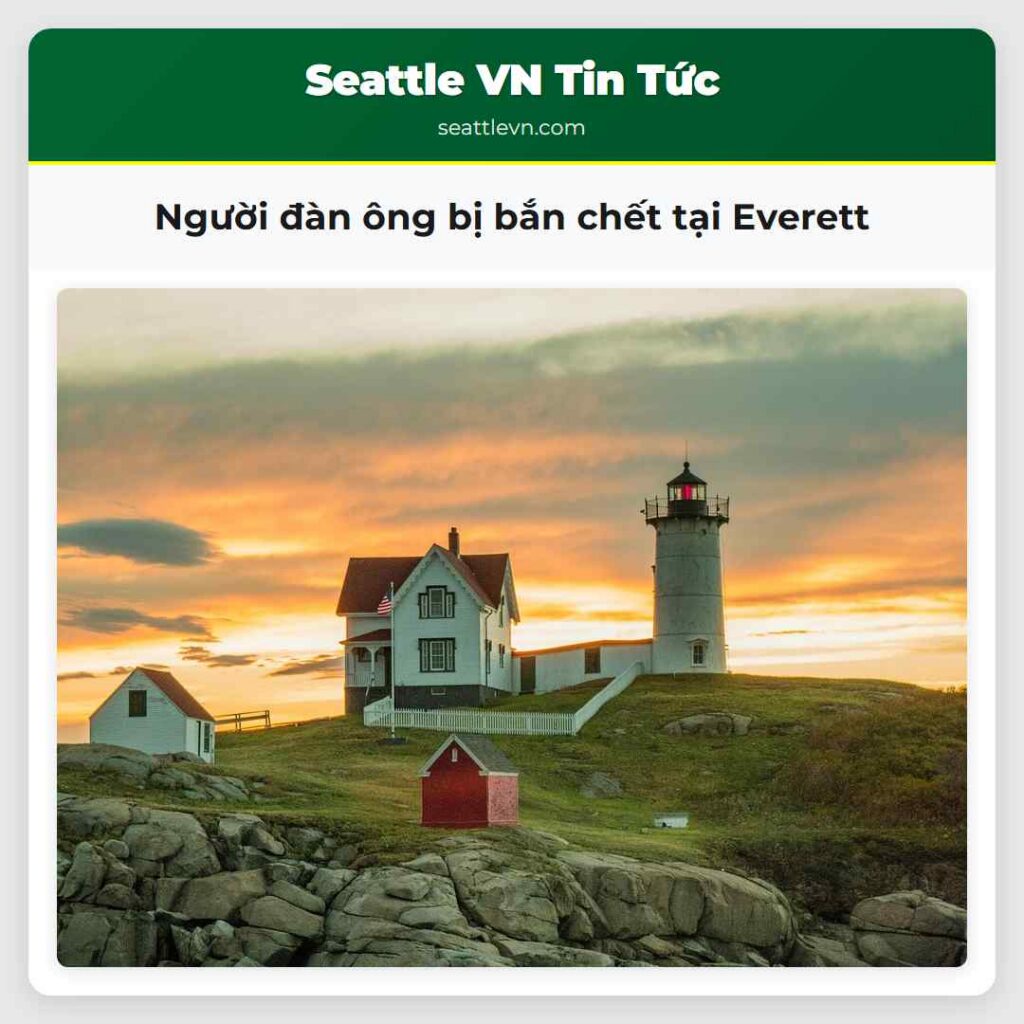 Người đàn ông bị bắn chết tại Everett
