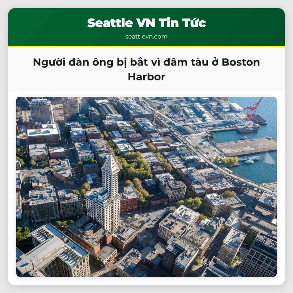 Người đàn ông bị bắt vì đâm tàu ở Boston Harbor