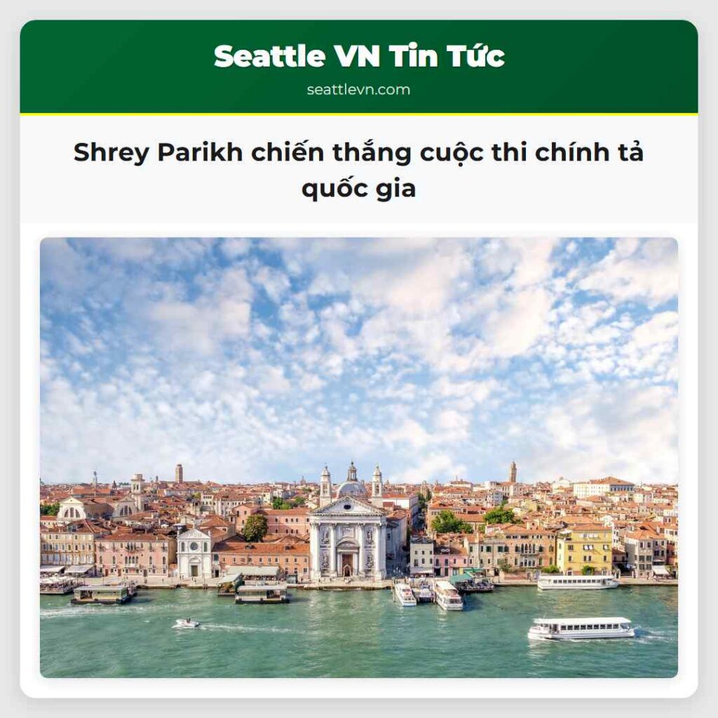 Shrey Parikh chiến thắng cuộc thi chính tả quốc