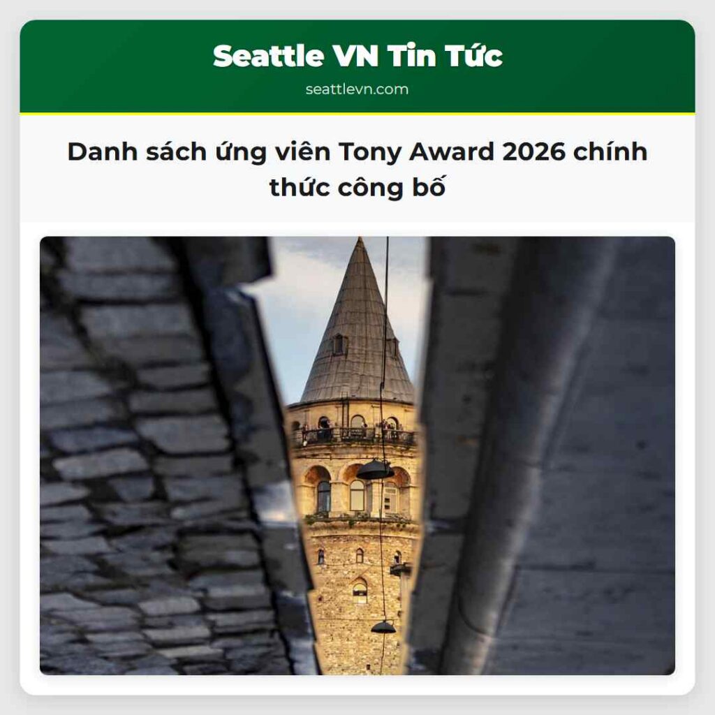 Danh sách ứng viên Tony Award 2026 chính thức