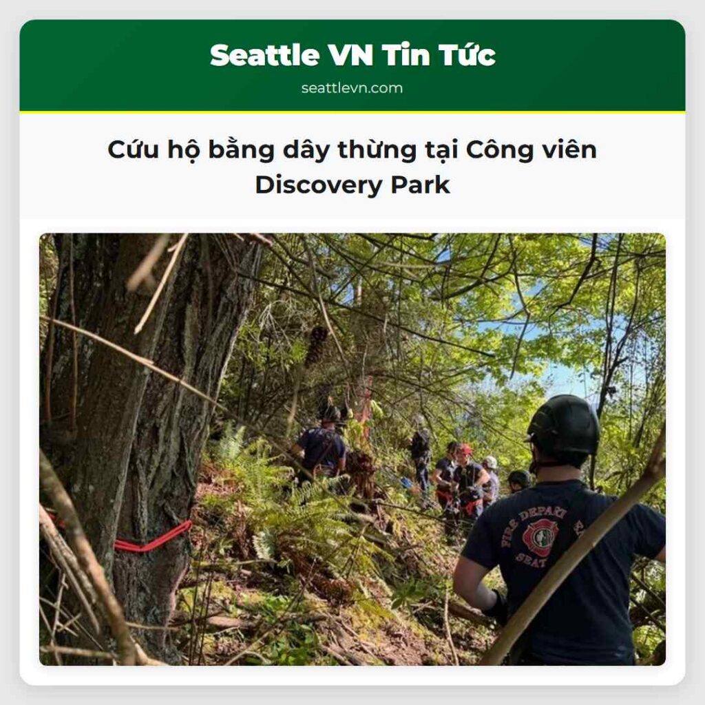 Cứu hộ bằng dây thừng tại Công viên Discovery Park