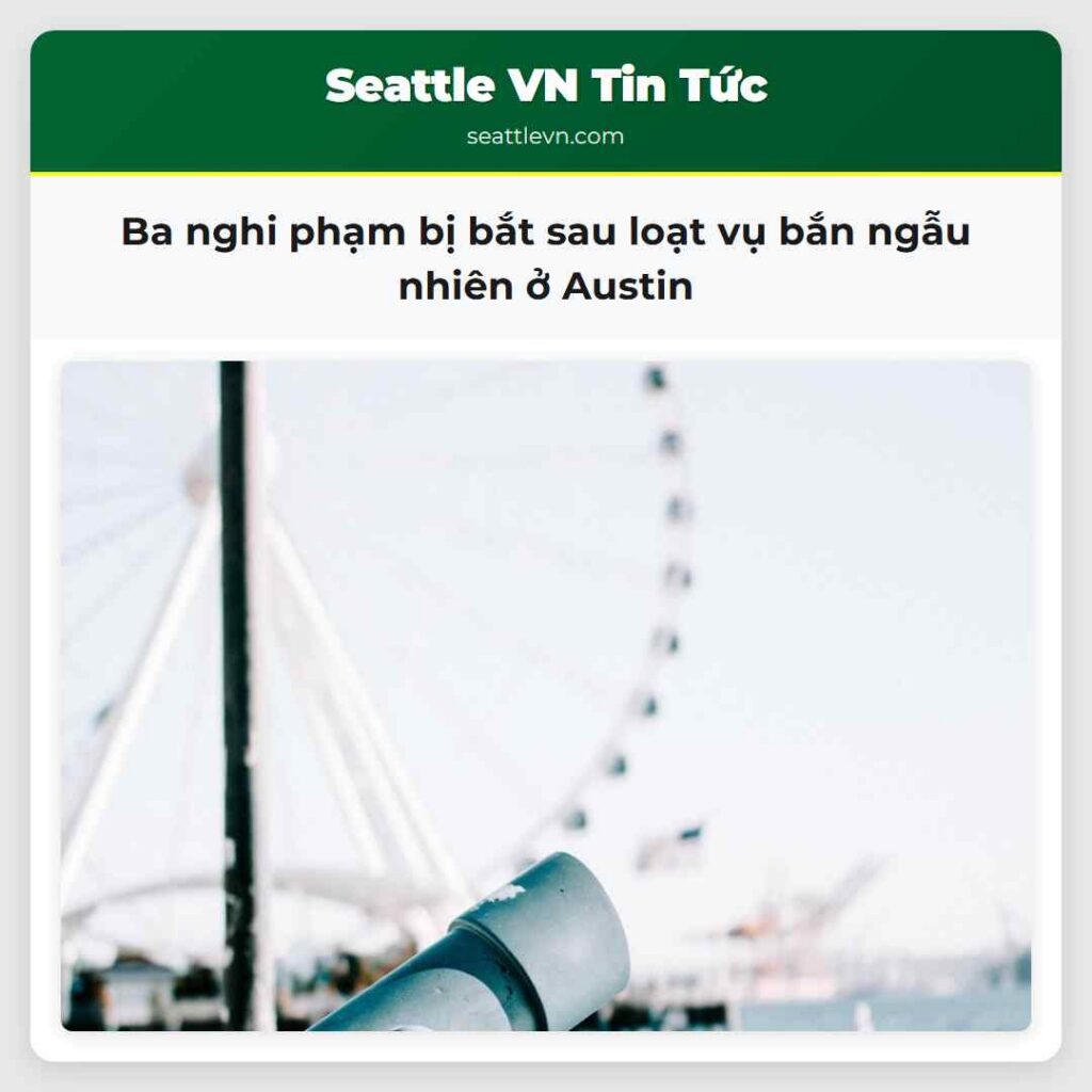 Ba nghi phạm bị bắt sau loạt vụ bắn ngẫu nhiên ở