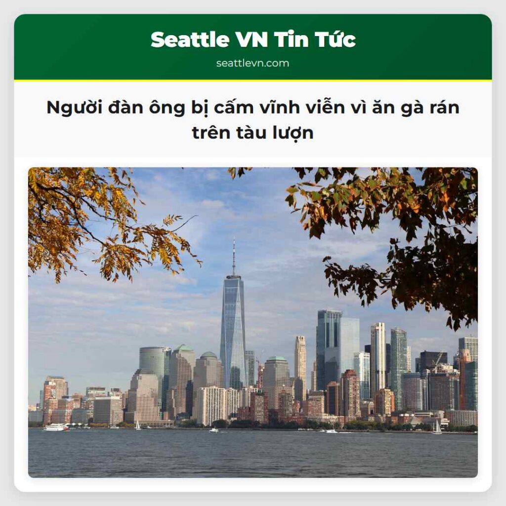 Người đàn ông bị cấm vĩnh viễn vì ăn gà rán trên