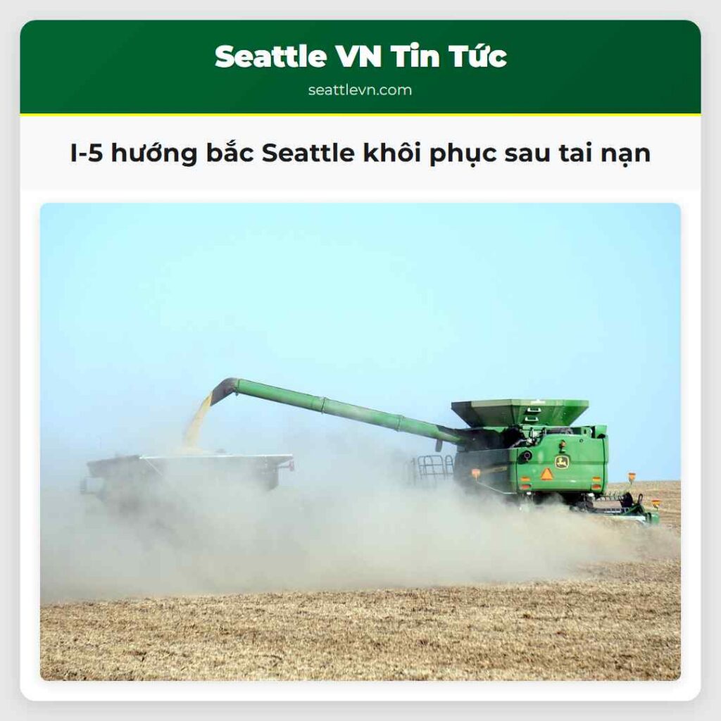 I-5 hướng bắc Seattle khôi phục sau tai nạn