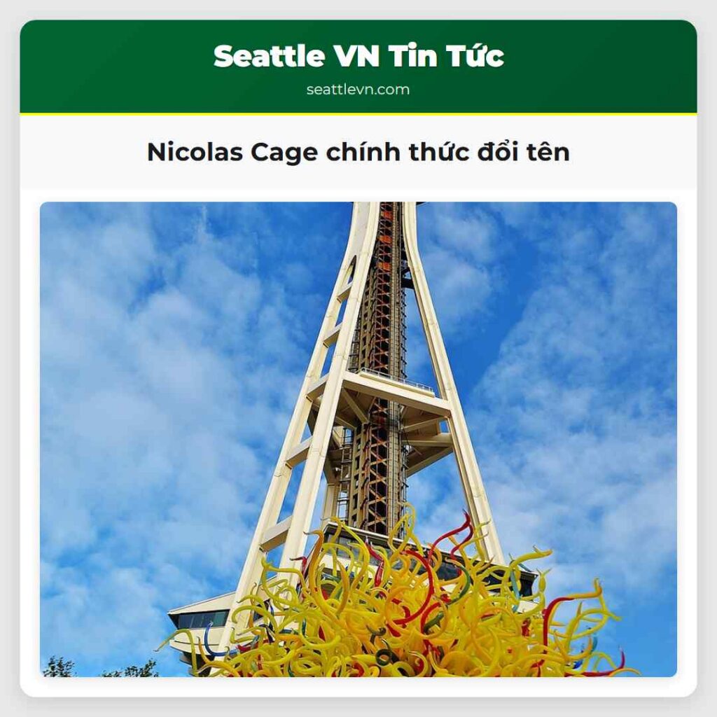 Nicolas Cage chính thức đổi tên