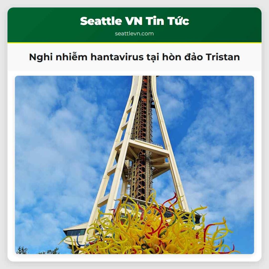Nghi nhiễm hantavirus tại hòn đảo Tristan