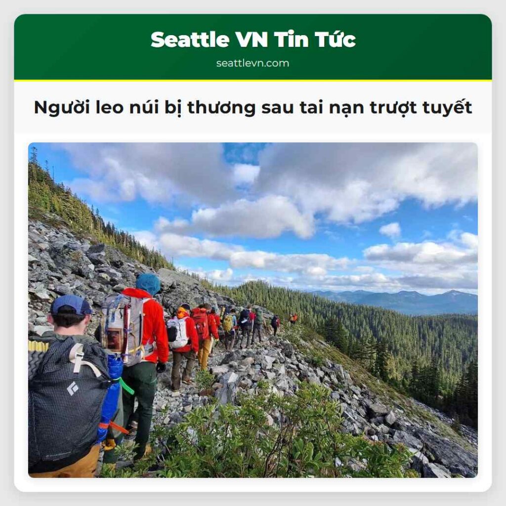 Người leo núi bị thương sau tai nạn trượt tuyết