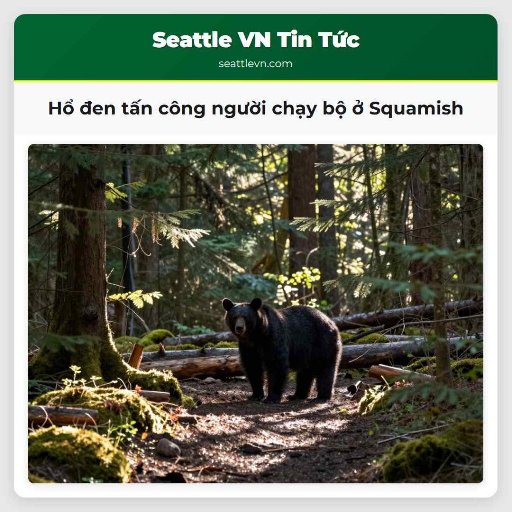 Hổ đen tấn công người chạy bộ ở Squamish