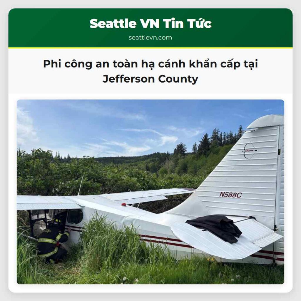 Phi công an toàn hạ cánh khẩn cấp tại Jefferson