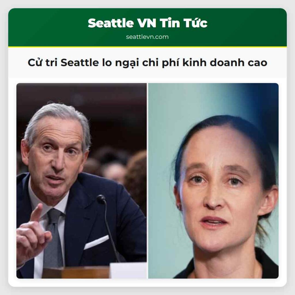 Cử tri Seattle lo ngại chi phí kinh doanh cao