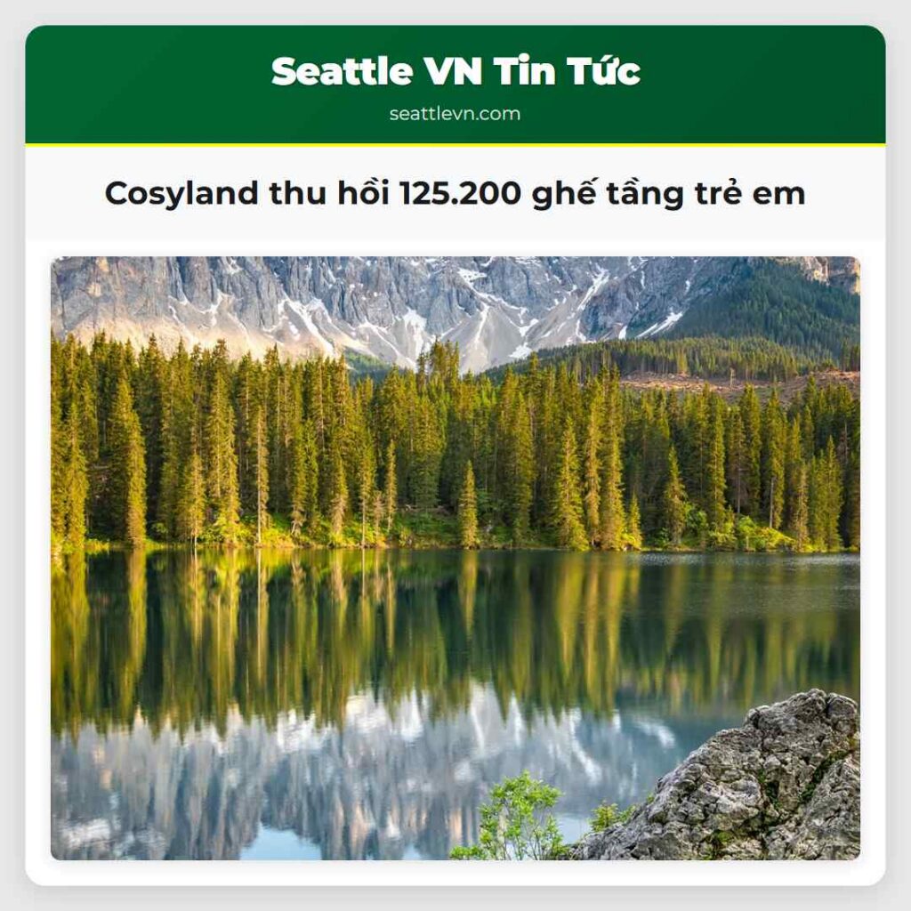 Cosyland thu hồi 125.200 ghế tầng trẻ em