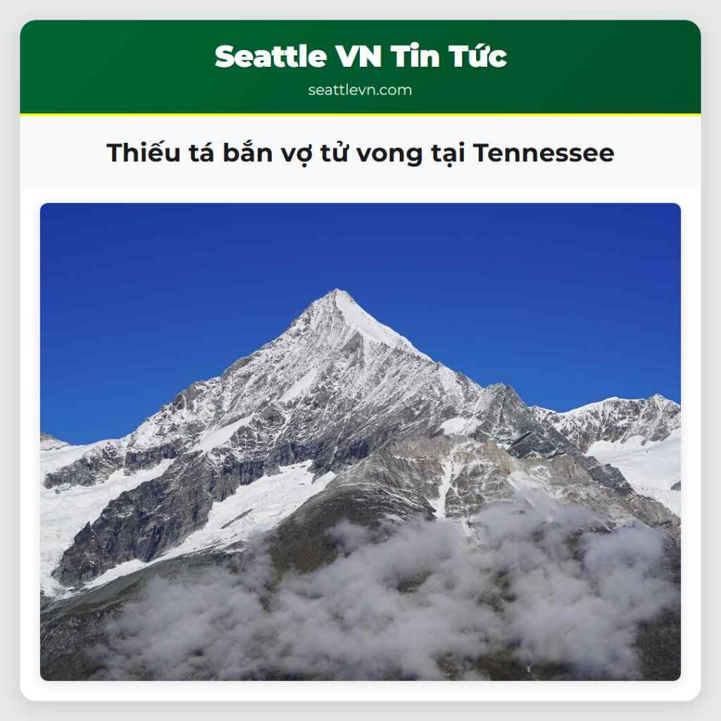 Thiếu tá bắn vợ tử vong tại Tennessee
