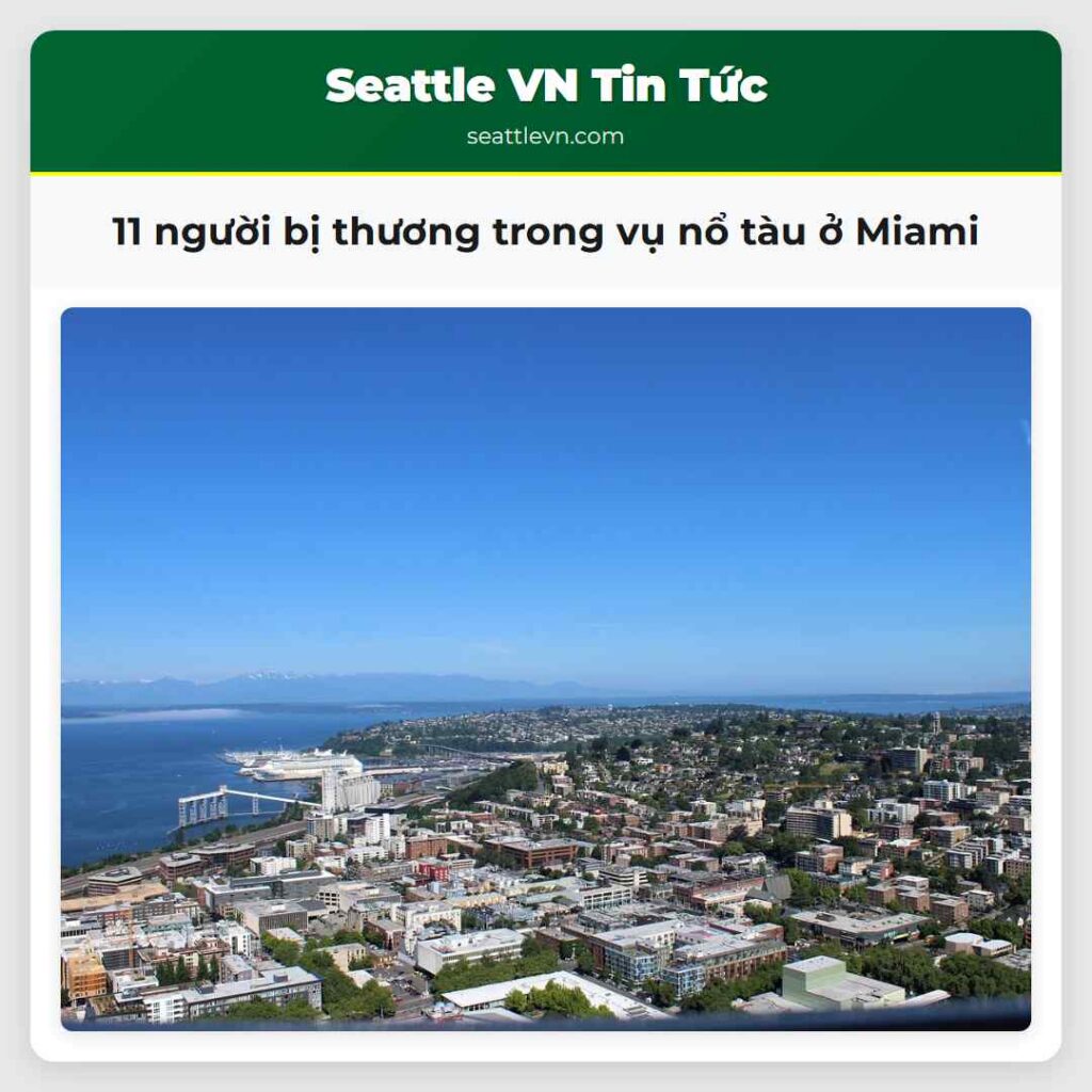 11 người bị thương trong vụ nổ tàu ở Miami