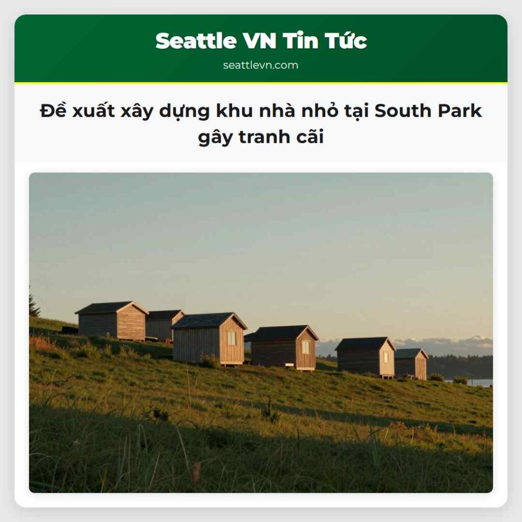 Đề xuất xây dựng khu nhà nhỏ tại South Park gây