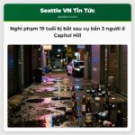 Nghi phạm 19 tuổi bị bắt sau vụ bắn 3 người ở Capitol Hill