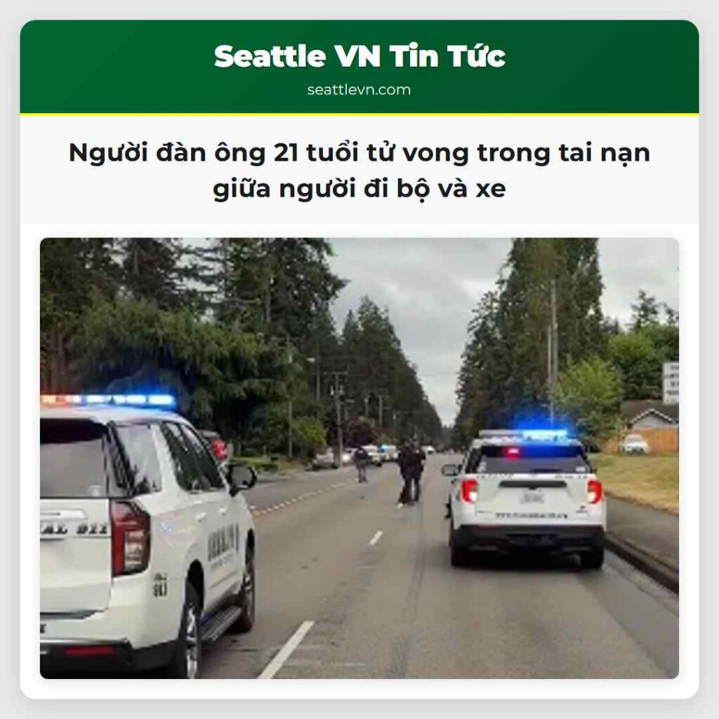 Người đàn ông 21 tuổi tử vong trong tai nạn giữa
