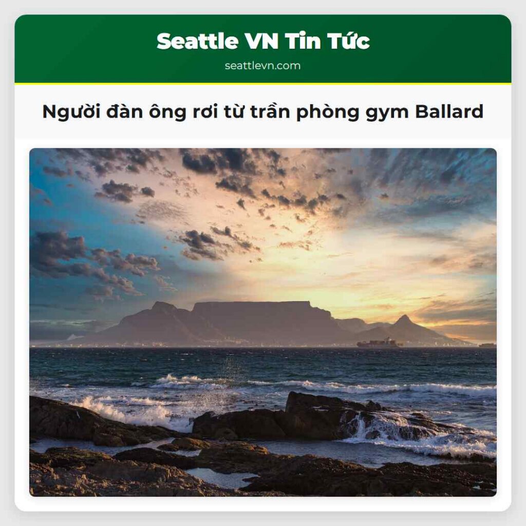 Người đàn ông rơi từ trần phòng gym Ballard