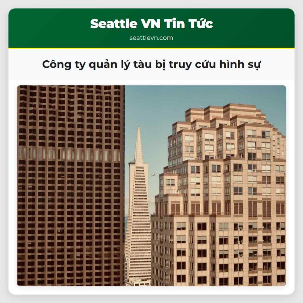 Công ty quản lý tàu bị truy cứu hình sự