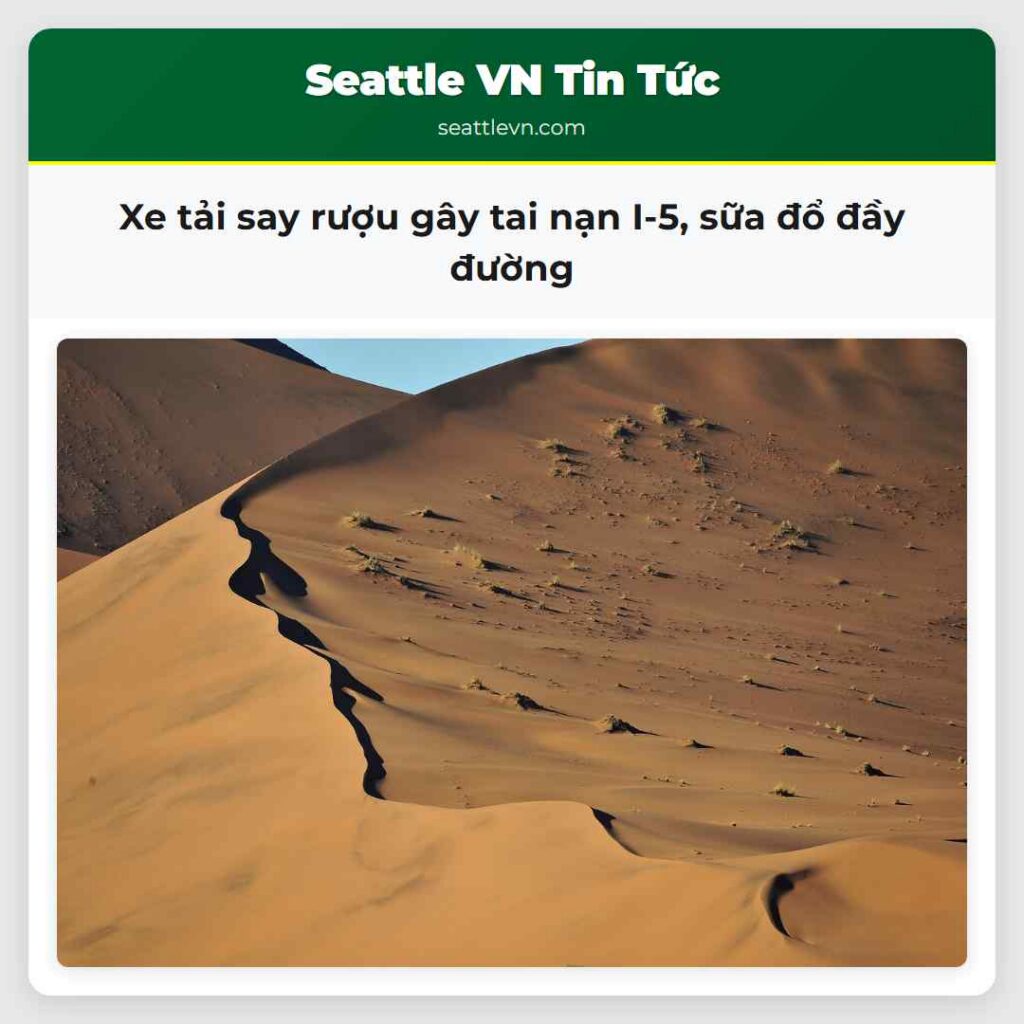 Xe tải say rượu gây tai nạn I-5, sữa đổ đầy đường