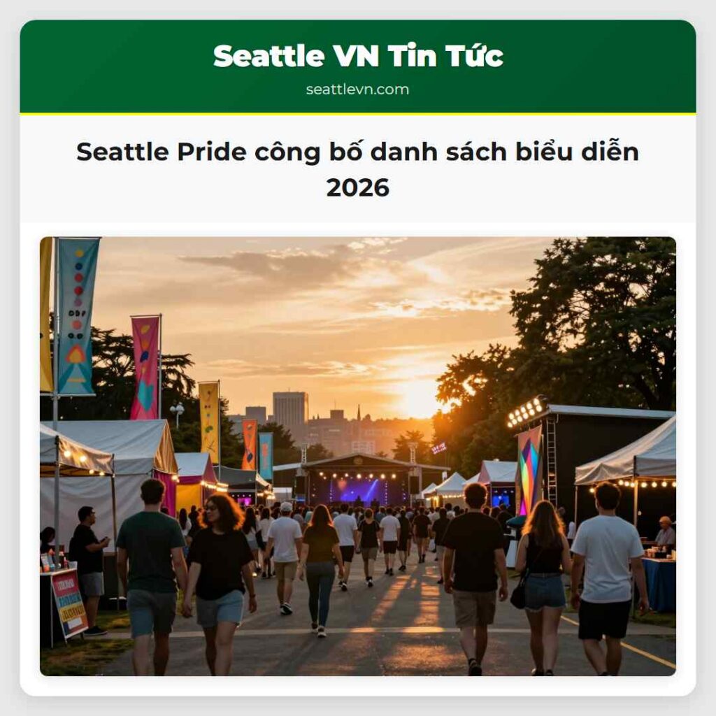 Seattle Pride công bố danh sách biểu diễn 2026