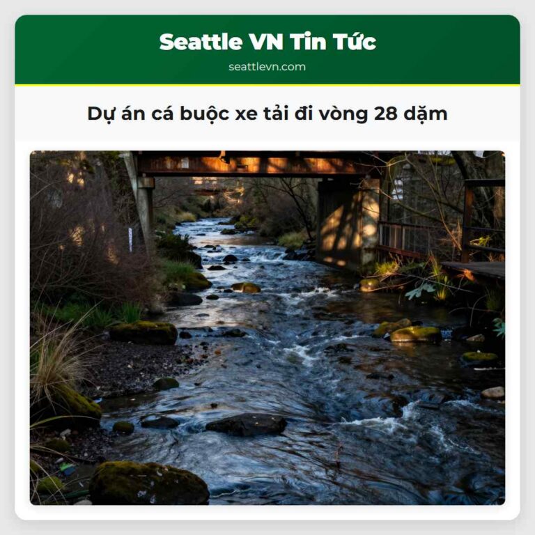 Dự án cá buộc xe tải đi vòng 28 dặm