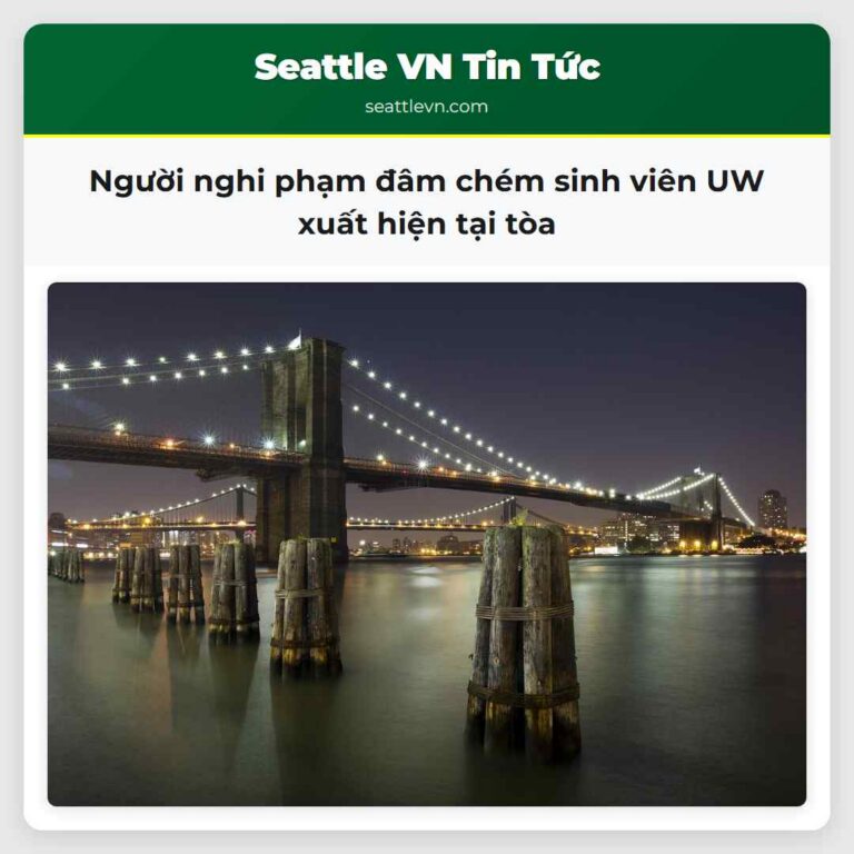 Người nghi phạm đâm chém sinh viên UW xuất hiện tại tòa