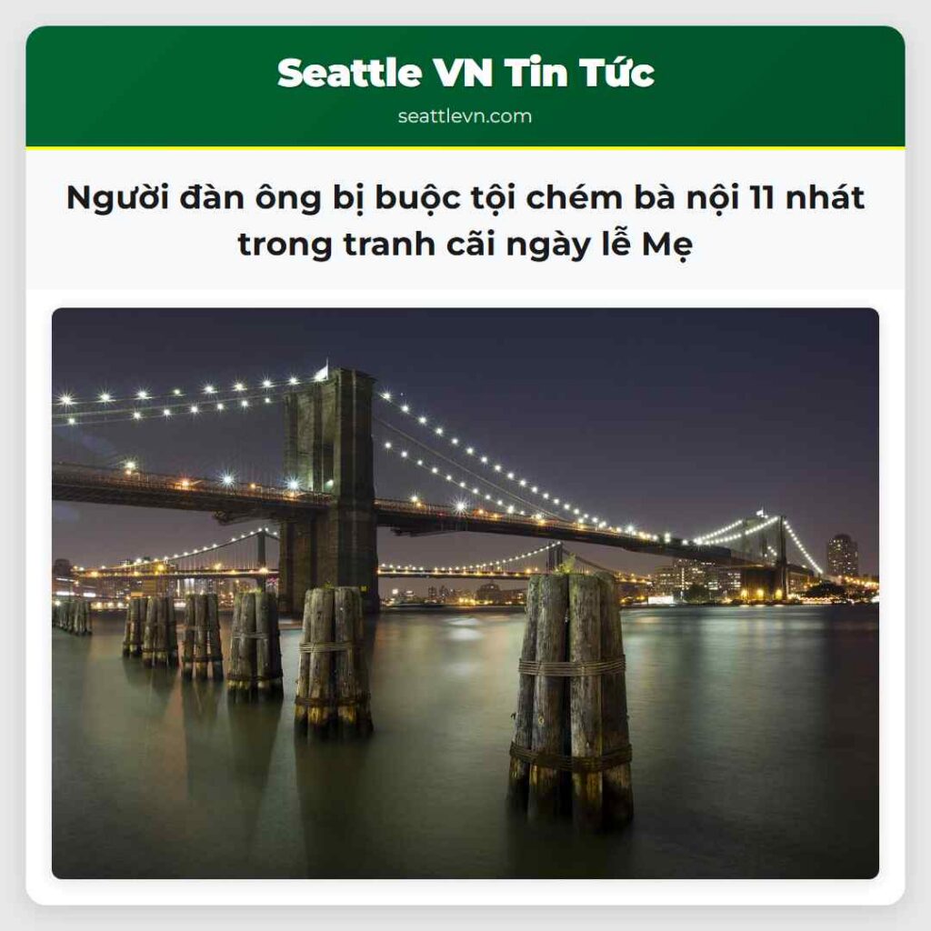 Người đàn ông bị buộc tội chém bà nội 11 nhát