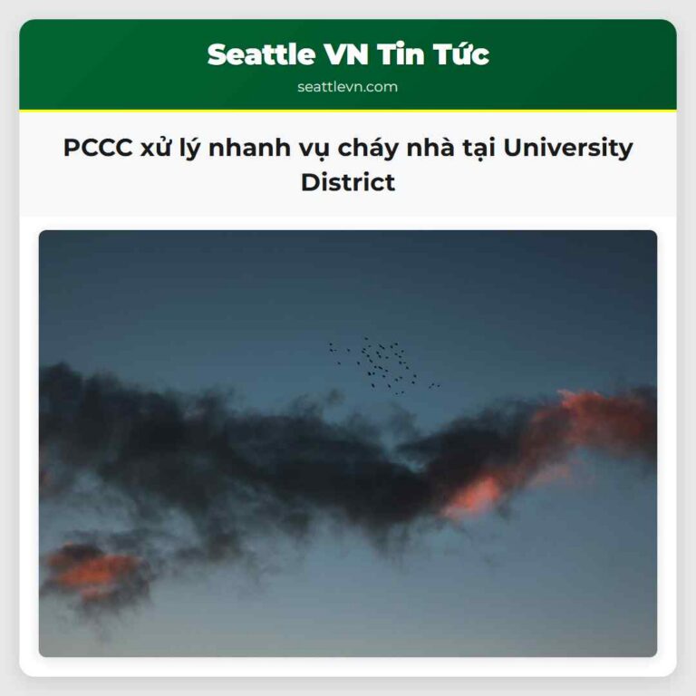 PCCC xử lý nhanh vụ cháy nhà tại University District