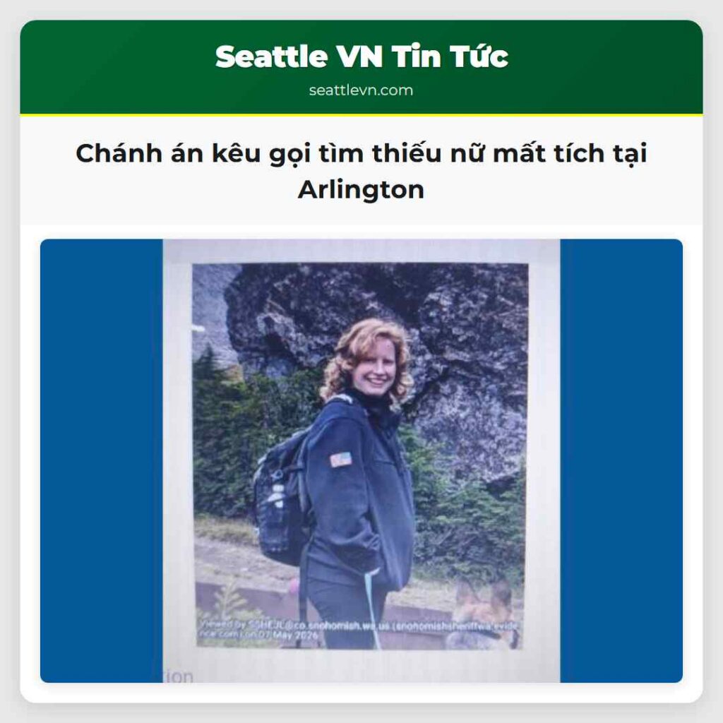 Chánh án kêu gọi tìm thiếu nữ mất tích tại