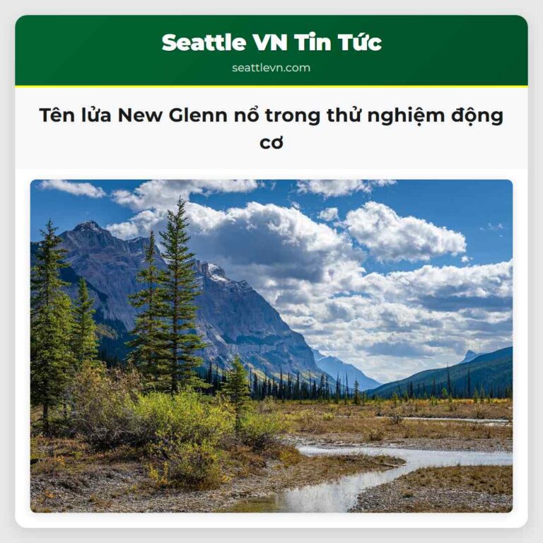 Tên lửa New Glenn nổ trong thử nghiệm động cơ