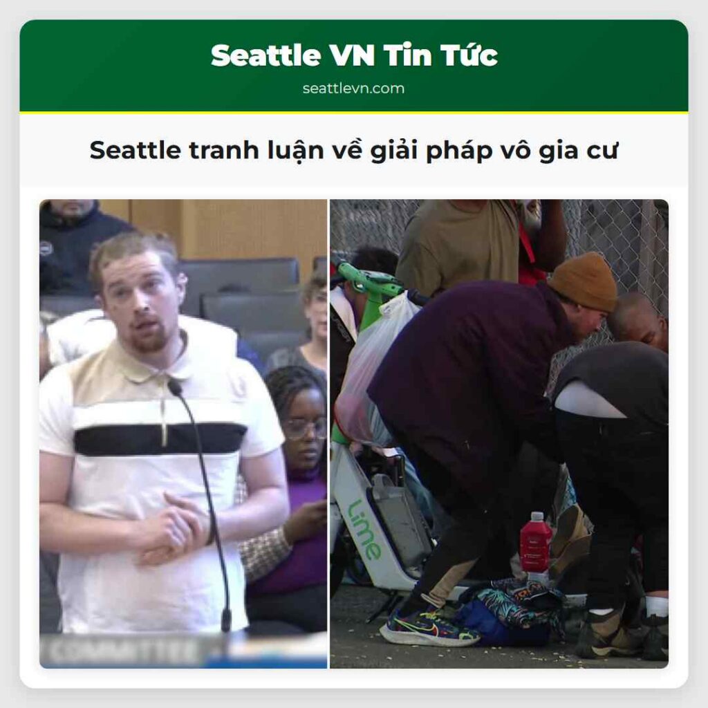 Seattle tranh luận về giải pháp vô gia cư