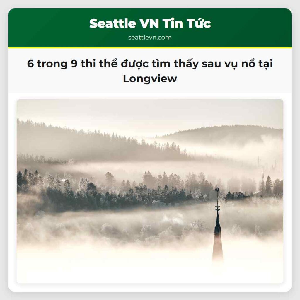 6 trong 9 thi thể được tìm thấy sau vụ nổ tại