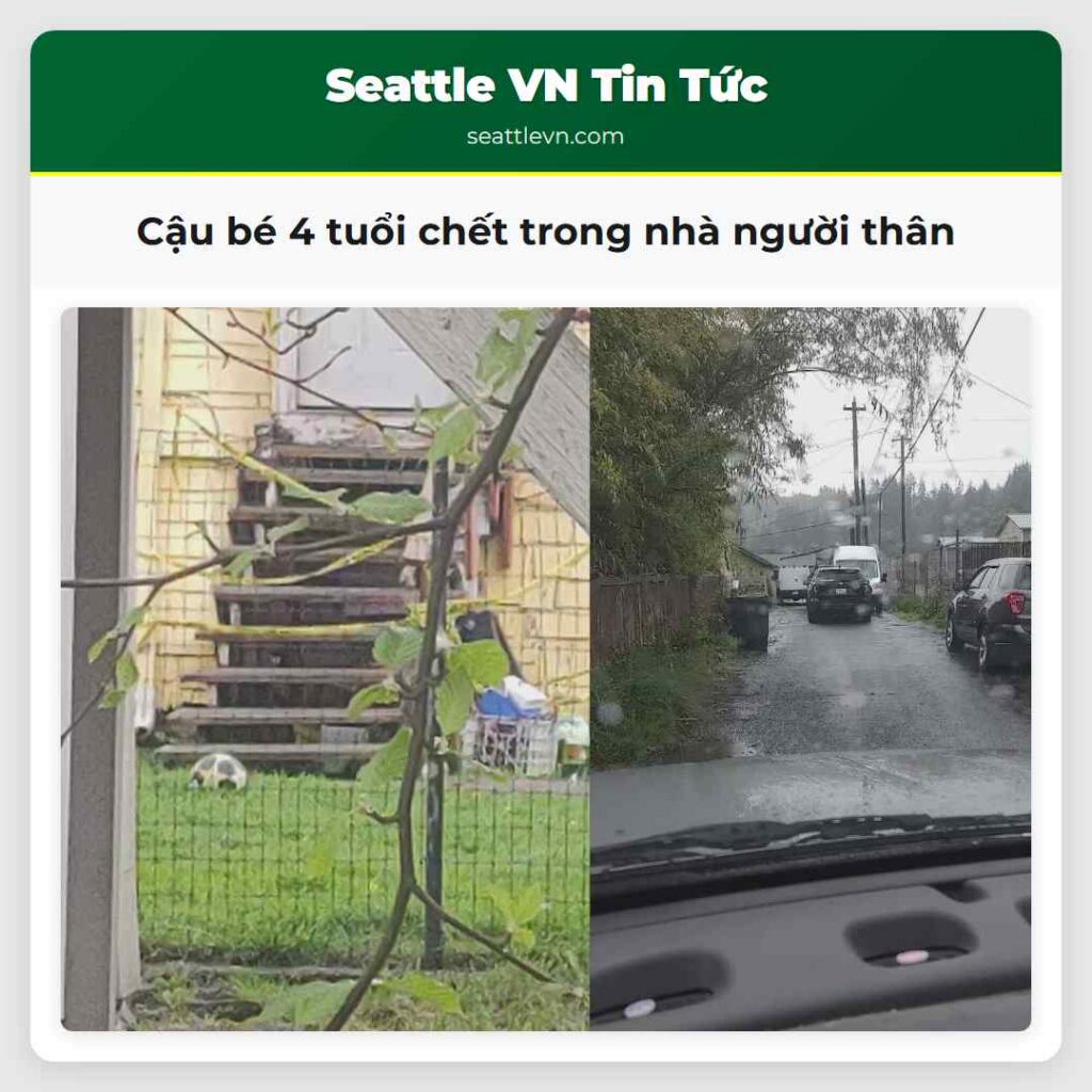 Cậu bé 4 tuổi chết trong nhà người thân