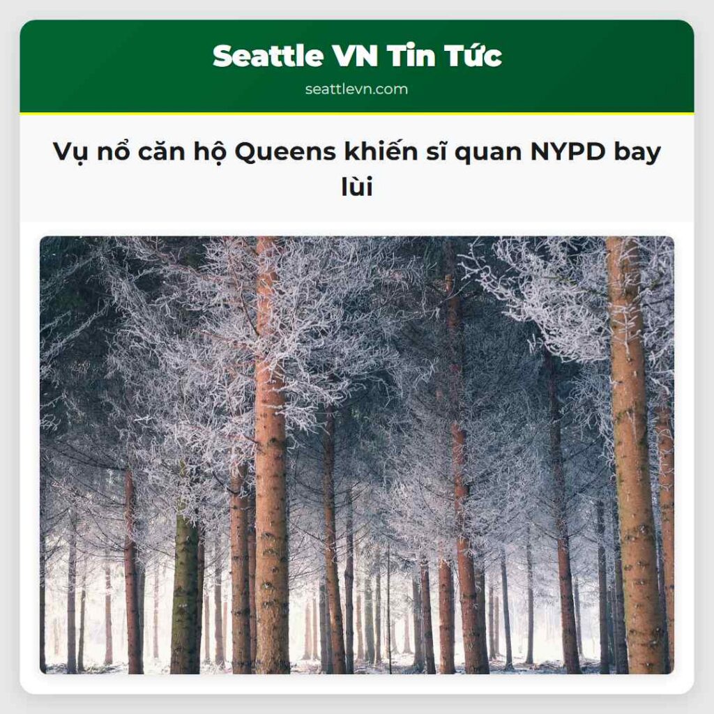 Vụ nổ căn hộ Queens khiến sĩ quan NYPD bay lùi