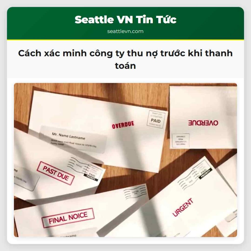 Cách xác minh công ty thu nợ trước khi thanh toán