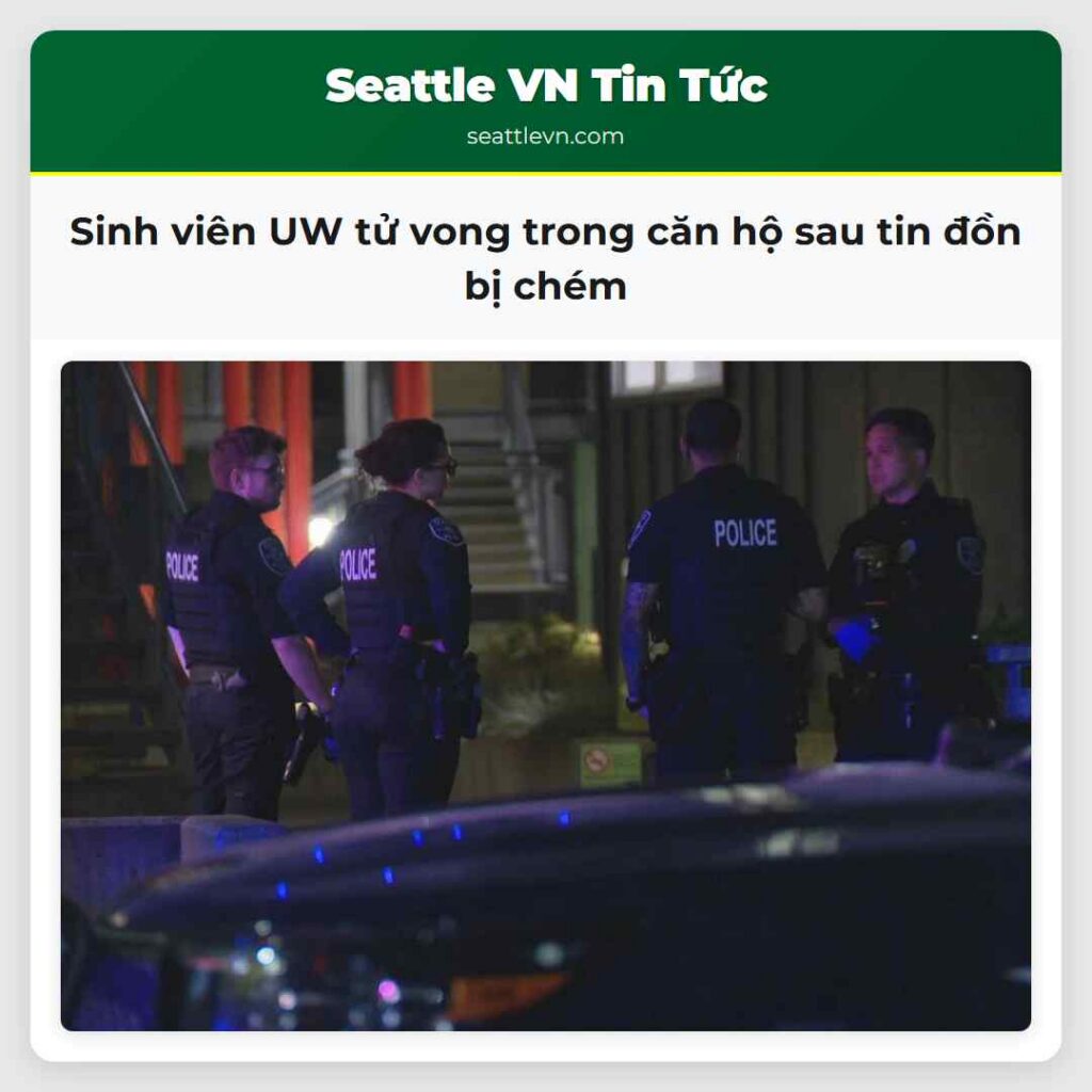 Sinh viên UW tử vong trong căn hộ sau tin đồn bị