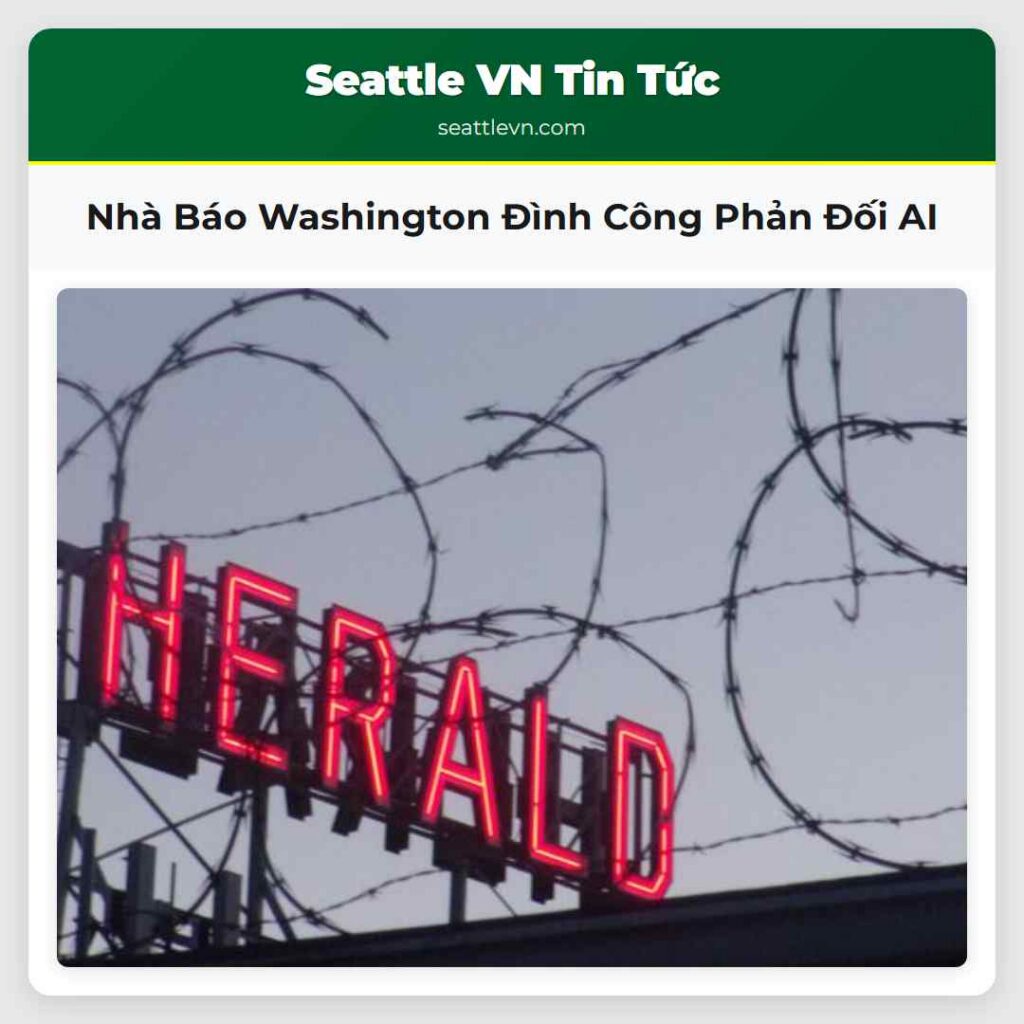Nhà Báo Washington Đình Công Phản Đối AI