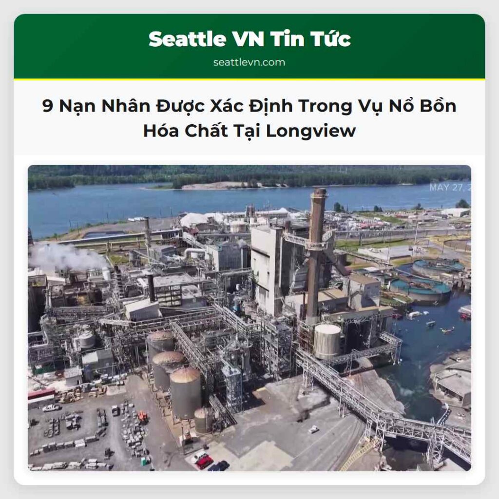 9 Nạn Nhân Được Xác Định Trong Vụ Nổ Bồn Hóa Chất