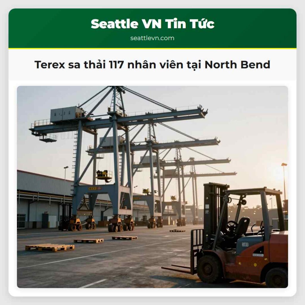 Terex sa thải 117 nhân viên tại North Bend