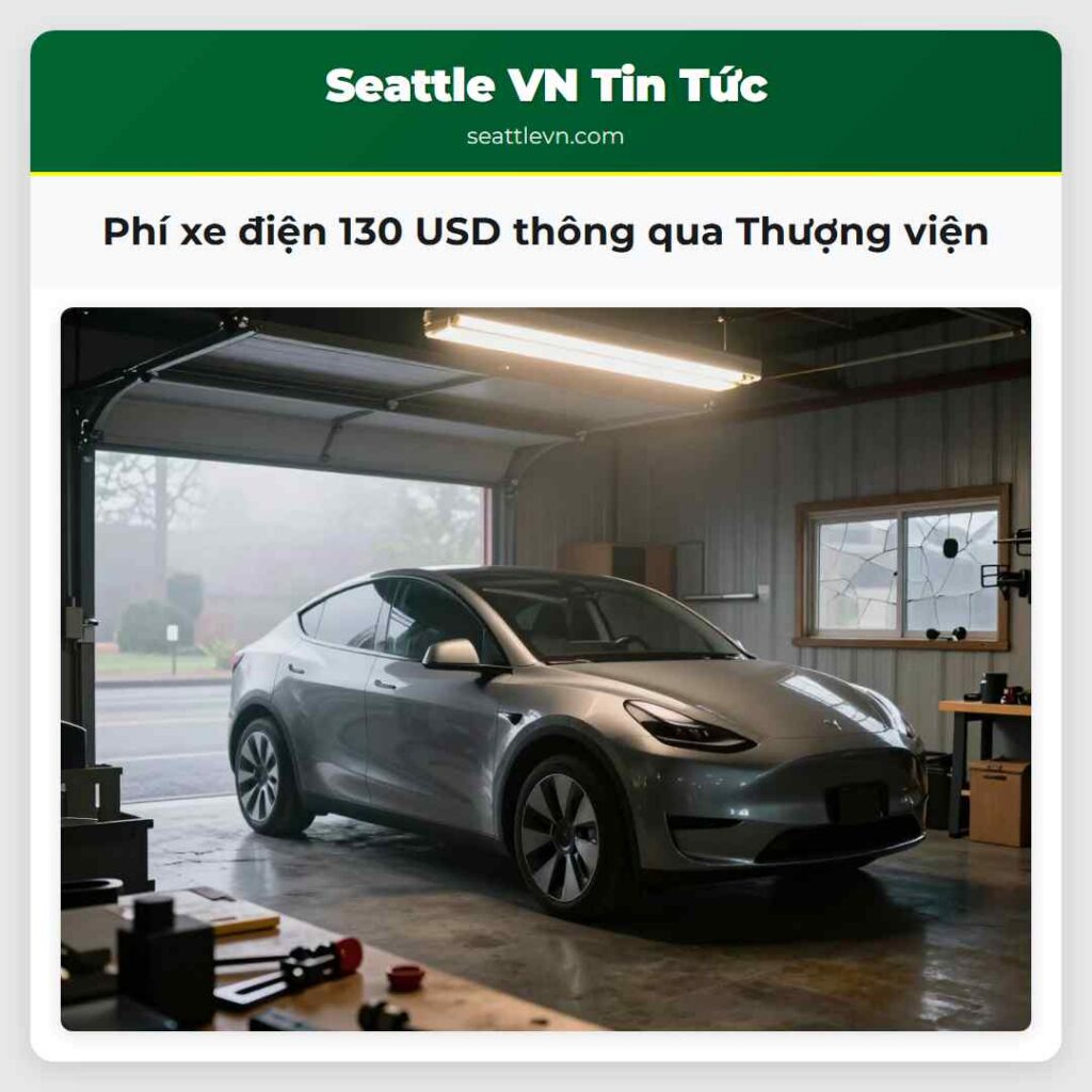 Phí xe điện 130 USD thông qua Thượng viện