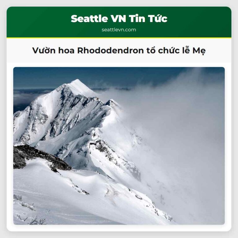 Vườn hoa Rhododendron tổ chức lễ Mẹ