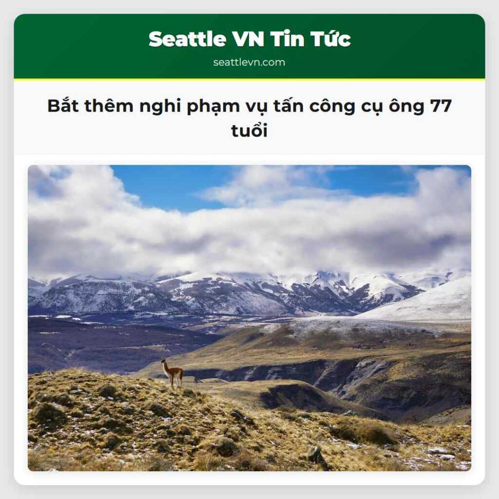 Bắt thêm nghi phạm vụ tấn công cụ ông 77 tuổi