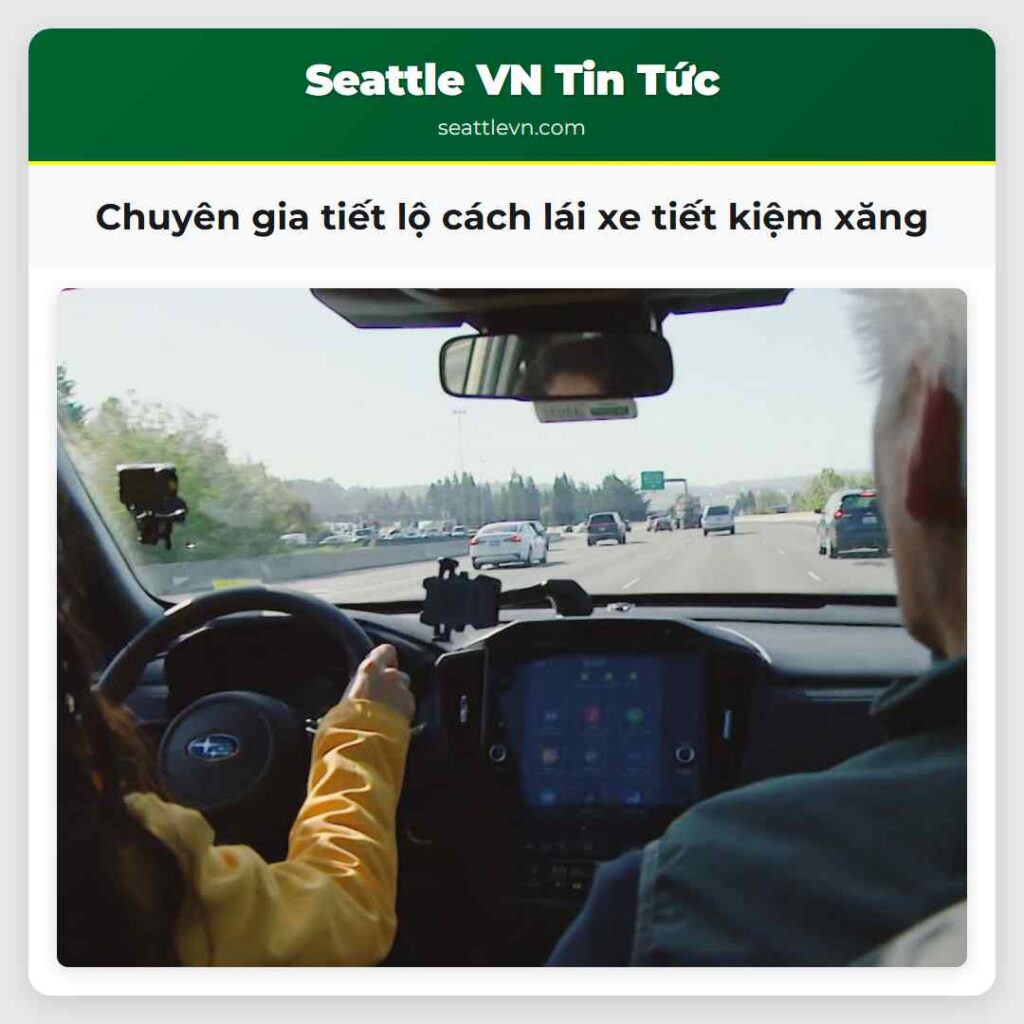 Chuyên gia tiết lộ cách lái xe tiết kiệm xăng