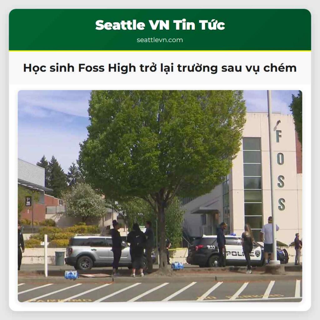 Học sinh Foss High trở lại trường sau vụ chém