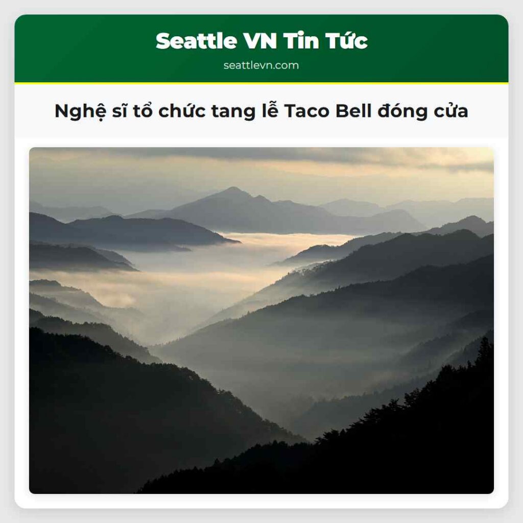 Nghệ sĩ tổ chức tang lễ Taco Bell đóng cửa