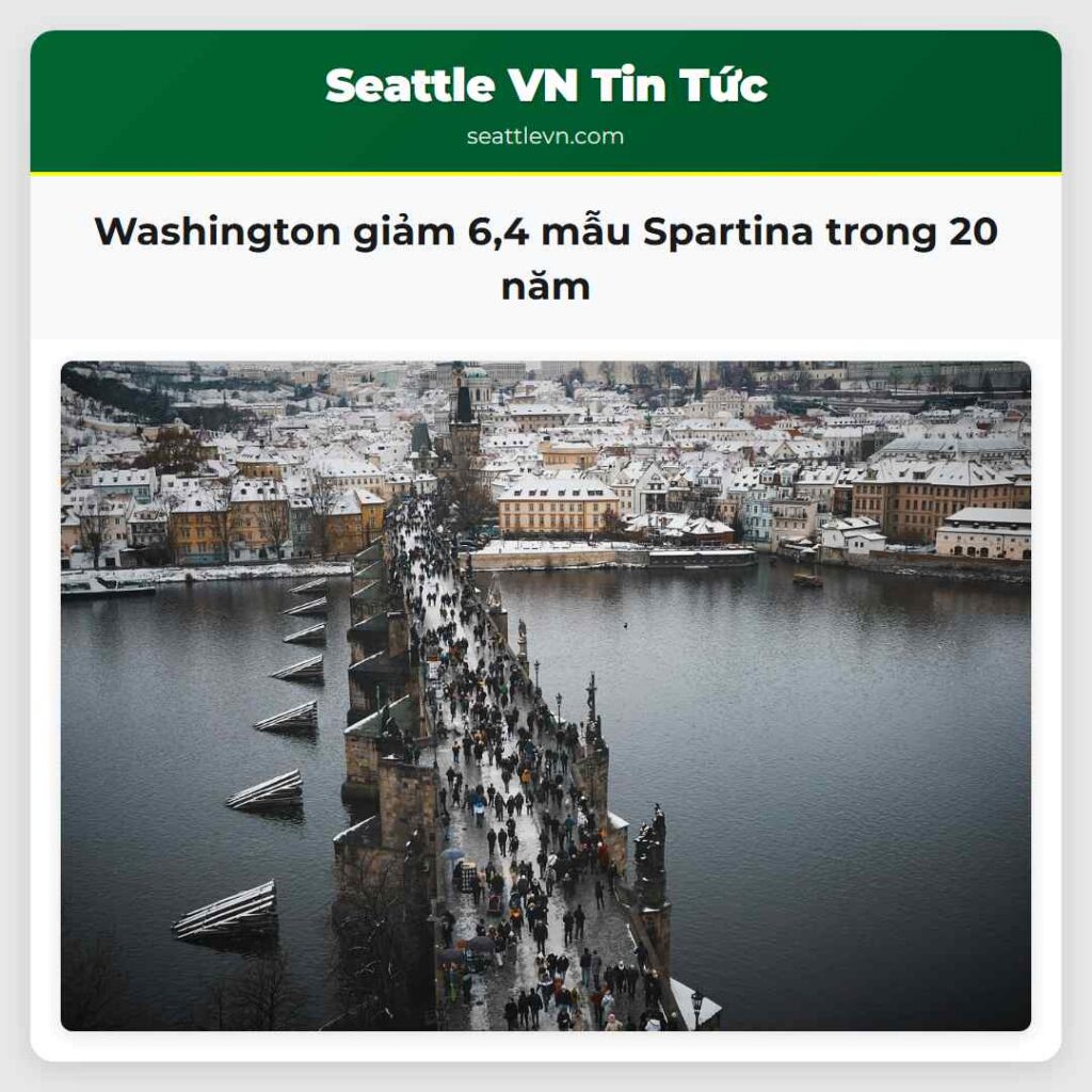 Washington giảm 6,4 mẫu Spartina trong 20 năm