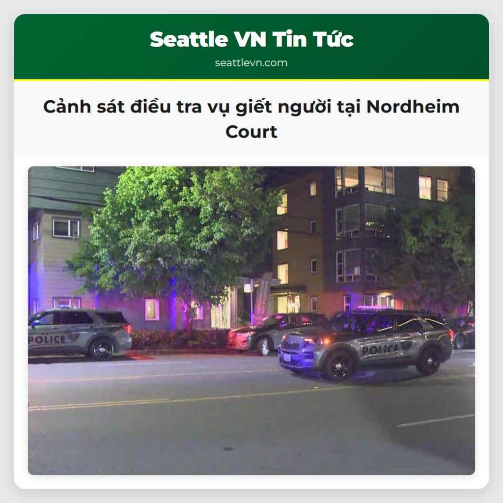 Cảnh sát điều tra vụ giết người tại Nordheim Court
