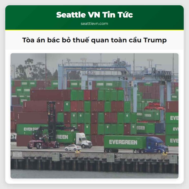Tòa án bác bỏ thuế quan toàn cầu Trump