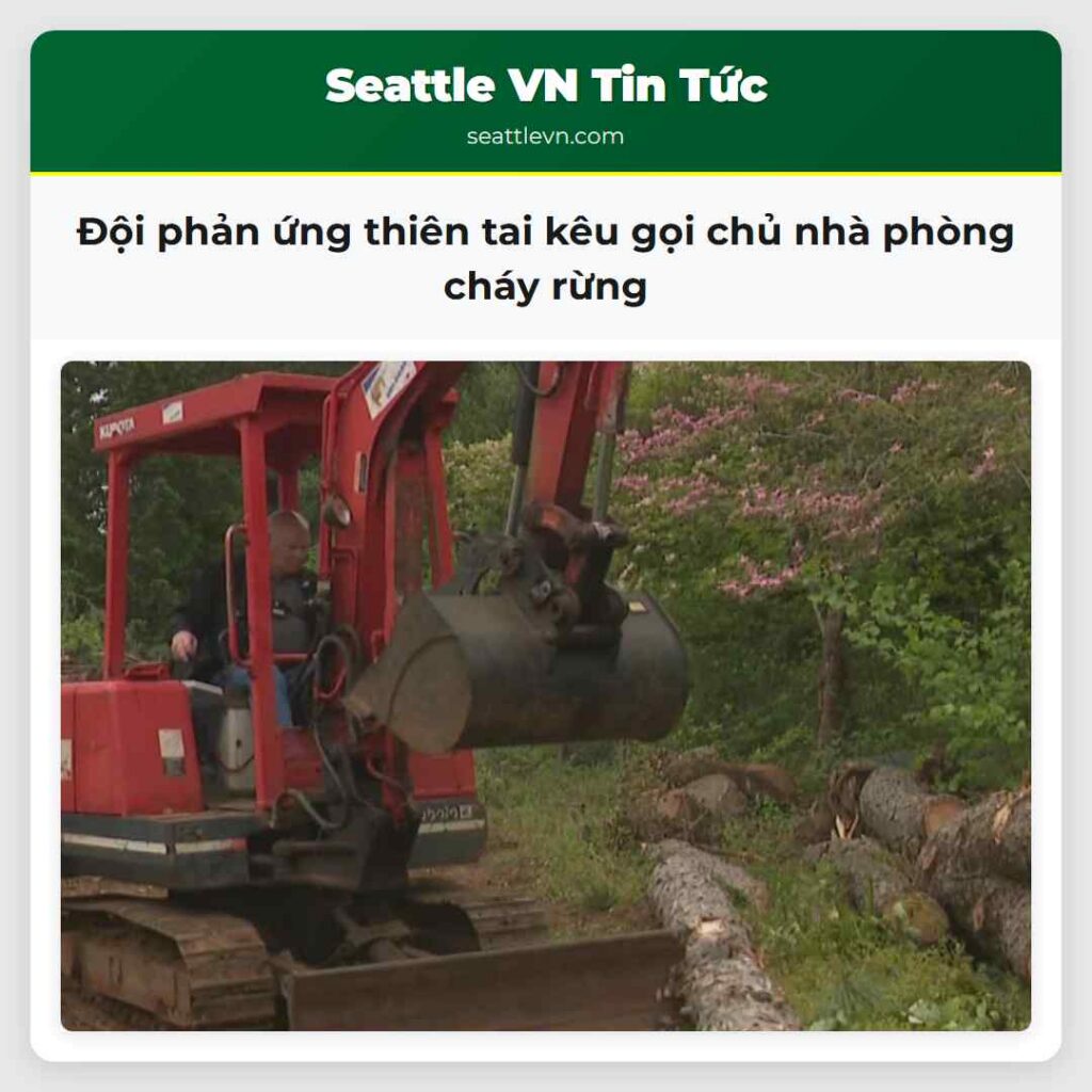 Đội phản ứng thiên tai kêu gọi chủ nhà phòng cháy